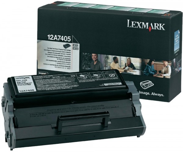 Lexmark 12A7405 Original Toner Black für E321 E321T E323 E323TN