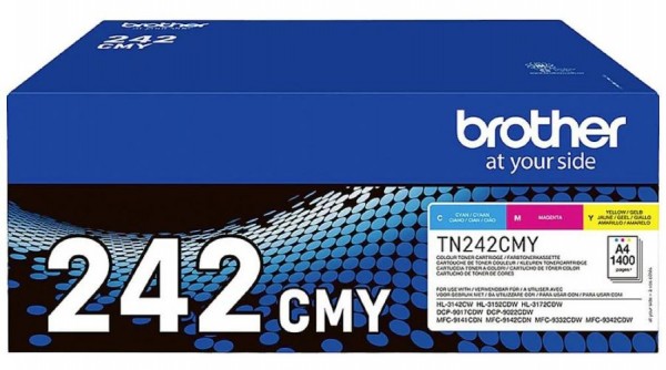 Brother TN-242CMY Toner Multipack HL-3142CW HL-3152CDW DCP-9022 MFC-9142