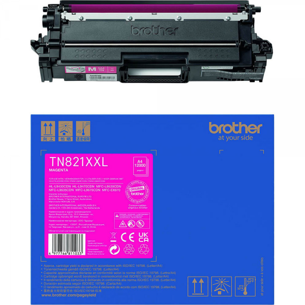 Brother TN-821xXL M Toner Magenta HL-L9430CDN L9470CDN L9470CDNT MFC-L9630CND MFC-L9670CND