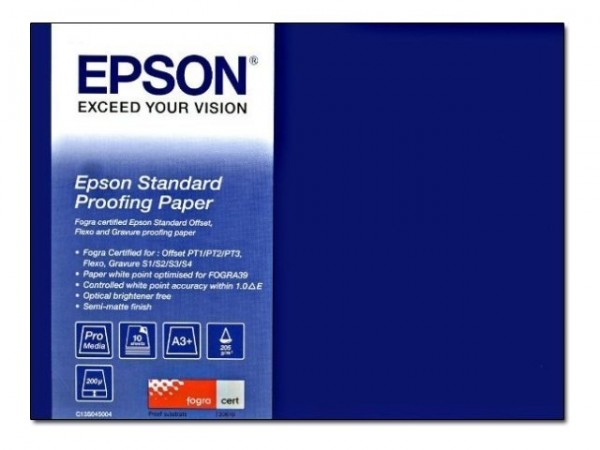 EPSON S045192 Standard proofing Papier 205g/m² A3++ 100 Blatt 1er-Pack