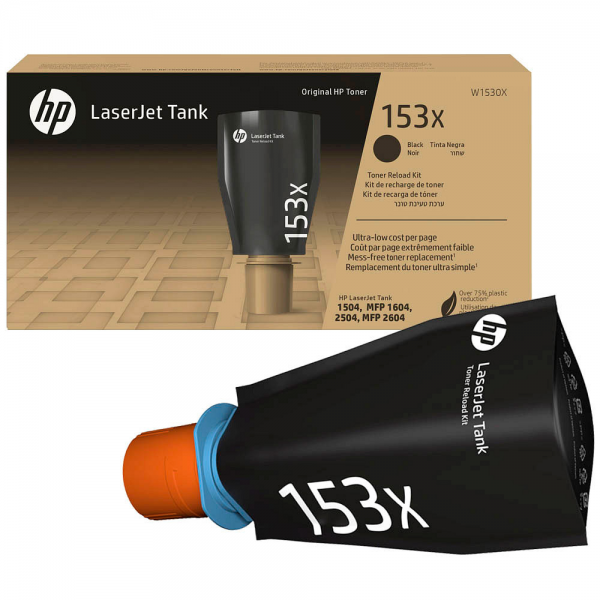 HP 153X Black Original Toner W1530X HP LaserJet Tank 2504dw HP LaserJet Tank MFP 1602w 2604sdw