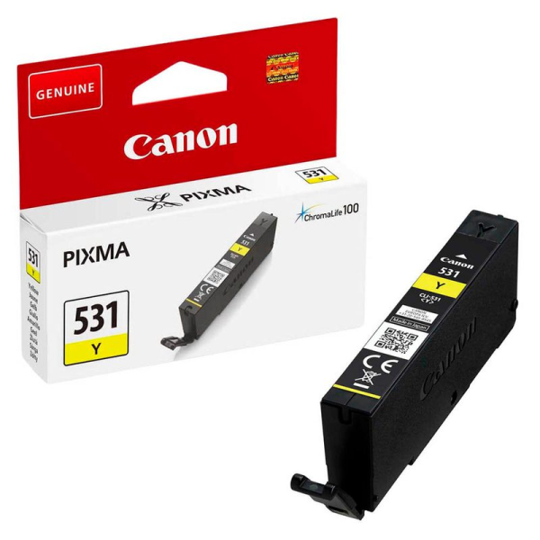 Canon CLI-531Y Tinte Yellow 6121C001 Canon PIXMA TS8750 TS‑8751 TS‑8755 Original