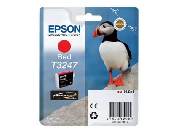 Epson Tintenpatrone T3247 Red für SureColor P400 SC-P400