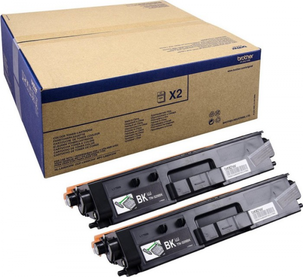 Brother Toner TN-329BK Black Doppelpack für Brother HL-L8350CDW Brother MFC-L8850CDW