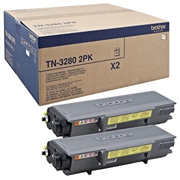 Brother TN-3280TWIN Toner Black DCP-8085DN HL-5340D MFC-8890 Twinpack