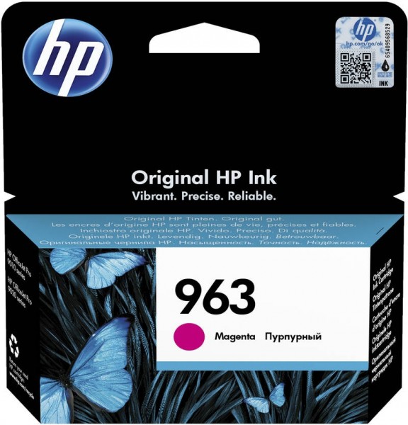 HP 963 Tintenpatrone magenta für OfficeJet Pro 9010 9012 9014 9015 3JA24AE