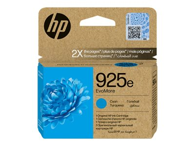 HP 925e EvoMore Tinte Cyan 4K0W0PE Original 9ml HP Officejet Pro 8120e Pro 8130e