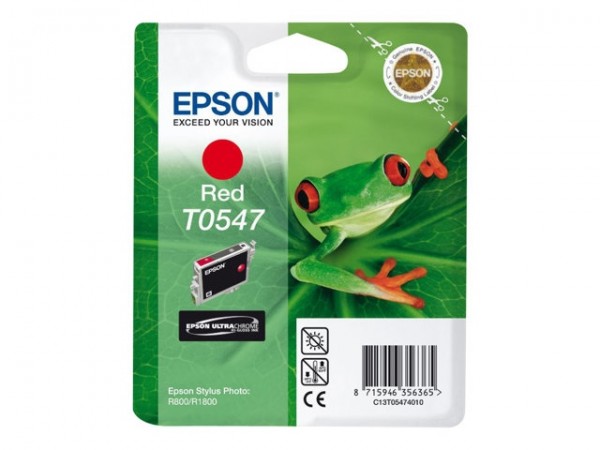 Epson Tintenpatrone T0547 Red für Stylus Photo R800 R1800