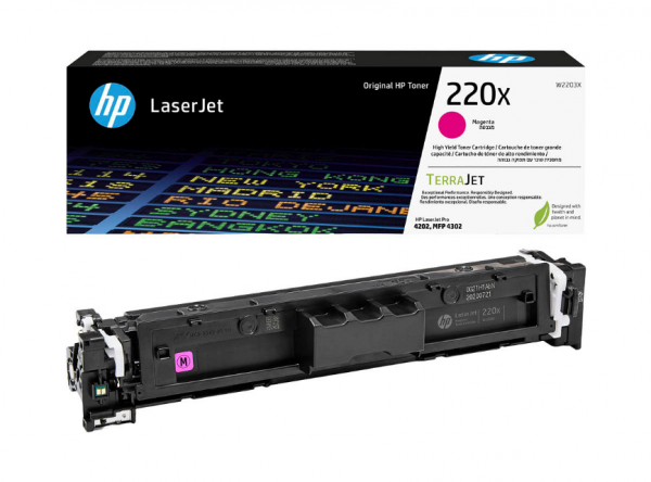 HP 220X Magenta original LaserJet Tonerpatrone W2203X für Color LaserJet Pro MFP 4301 HP MFP 4303