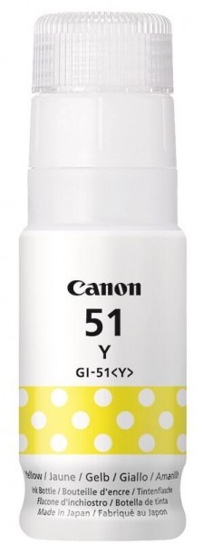 Canon GI-51Y Tintenpatrone yellow 4548C001 Canon PIXMA G1520 G2520 G2560 G3520 G3560 Nachfülltinte