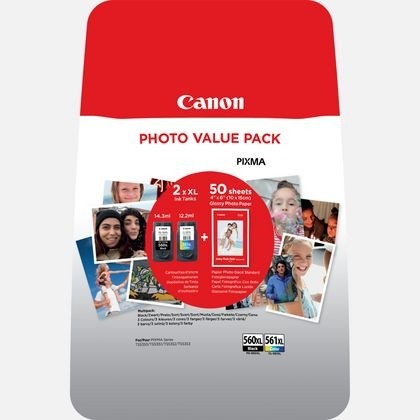 Canon PG-560/CL-561 XL Tinte Multipack 3712C004 für Pixma TS5350 TS5351 TS5352