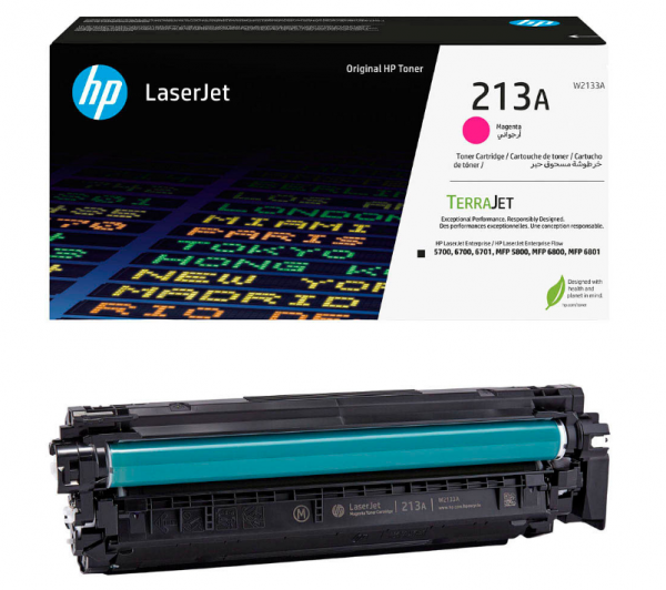 HP 213A Toner Magenta W2133A HP Color LaserJet Enterprise 5700dn 6700dn HP 6800 HP6801dn