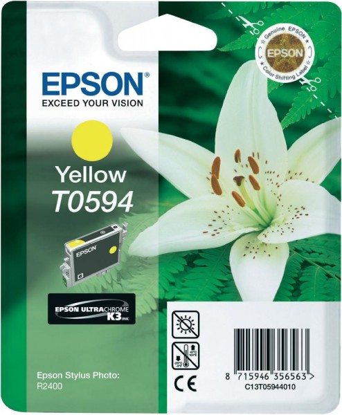 Epson Tinte Orchidee T0594 Yellow für Stylus Photo R2400