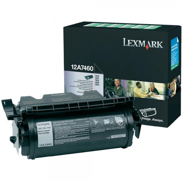 Lexmark 12A7460 Original Toner für T 630 632dn 630n T634