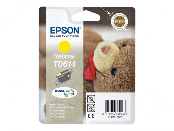 Epson Tintenpatrone T0614 Yellow für Stylus D68 D88 DX3800