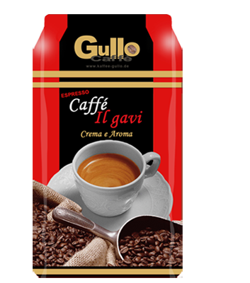 Gullo Espresso Caffe Il gavi Crema e Aroma Bohnensorte 45% Arabica 55% Robusta