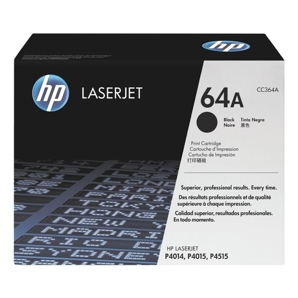 HP 64A Toner Black HP LaserJet P4011 HP LaserJet P4015 HP P4515N CC364A Original