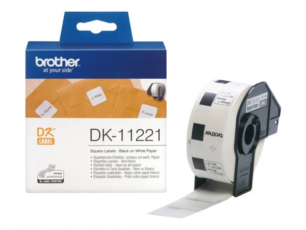 Brother P-Touch DK-22210 29mm x 30.48m Endlosetiketten schwarz auf weiß