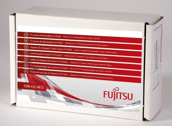 Fujitsu F1 Cleaning Kit CON-CLE-W72 Fujitsu SP-1120 1125 1130 1425 fi-5015C 5530C Fujitsu N1800