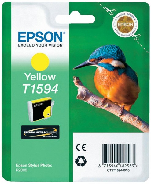 Epson Tintenpatrone T1594 Yellow für Stylus Photo R2000