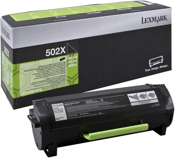 Lexmark 50F2X00 PB Toner 502X MS410 MS415 MS510 MS610de Tonerpatrone LCCP LRP