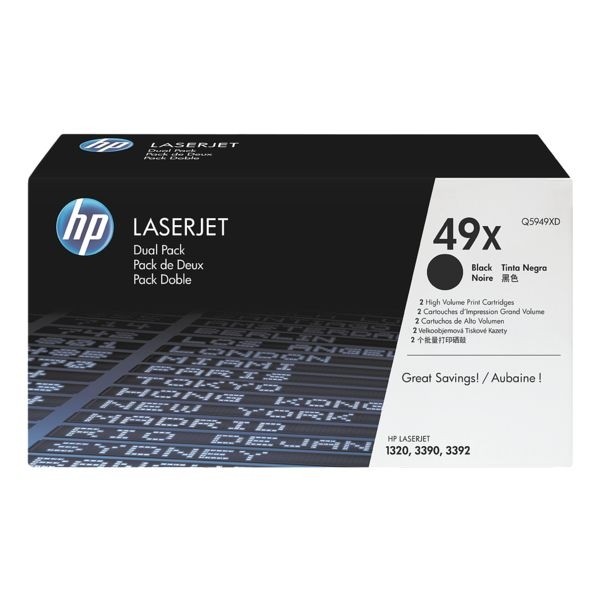 HP 49X Druckkassette schwarz für LaserJet 1320 Doppelpack