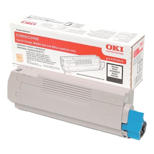 OKI 43324424 Toner Black C5800 C5900 C5550MFP Original