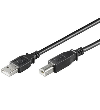 USB 2.0 Hi-Speed Kabel doppelt geschirmt Schwarz 3 Meter