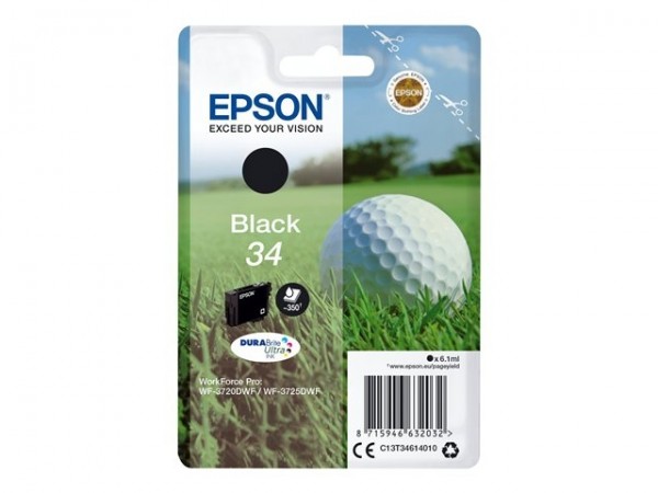 Epson Tintenpatrone T34 Black für WorkForce Pro WF-3720DWF WF-3725DWF