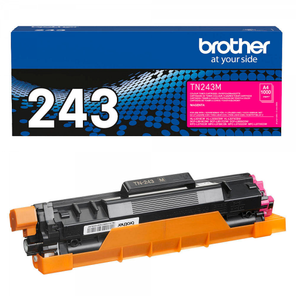 Brother TN-243M Toner Magenta DCP-L3510 L3550 HL–L3210 L3230CDW L3270 MFC-L3750CDW L3770CDW