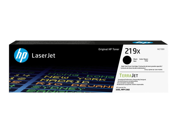 HP 219X Toner Black HP Color LaserJet Pro 3202dn HP Color LaserJet Pro MFP 3302fdn W2190X