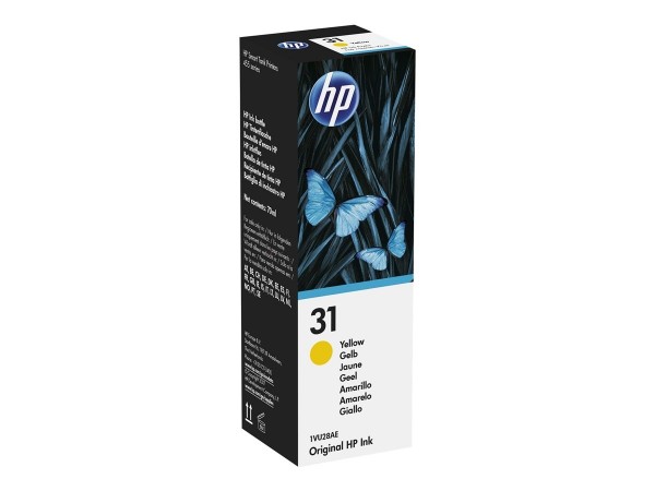 HP 31 Tintenflasche Yellow 1VU28AE HP Smart Tank Plus 551 55 559 570 571 651 HP Smart Tank 450 455