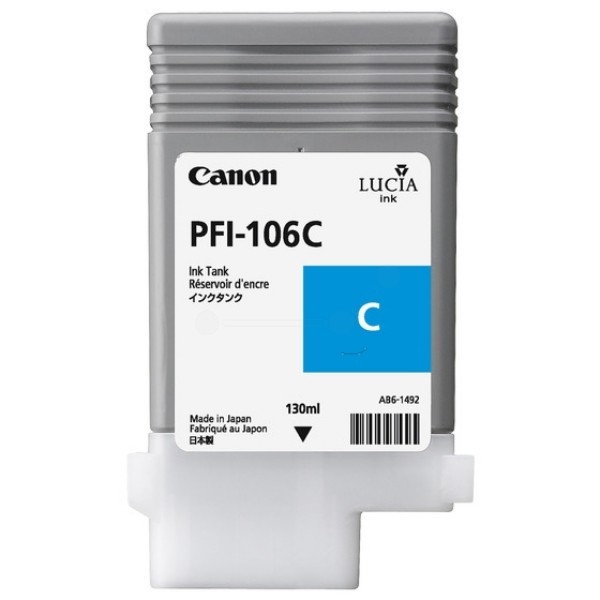 Canon Tintenpatrone PFI-106C Cyan imagePROGRAF iPF6400 6622B001