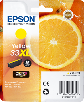 Epson Tintenpatrone T33XL Yellow Expression Premium XP-530 XP-630 XP-635 XP-830