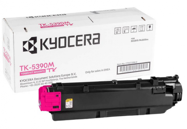 Kyocera TK-5390M Toner Magenta Kyocera ECOSYS PA4500cx Druckleistung 13K 1T02Z1BNL0