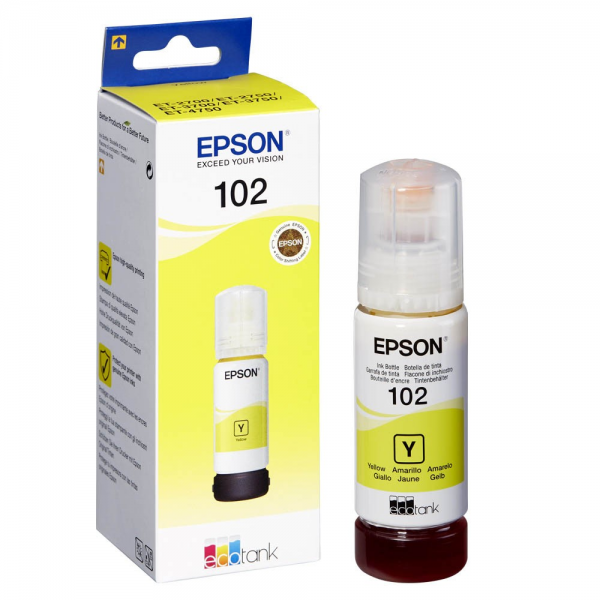 Epson T03R440 Tintenpatrone 102 yellow EcoTank ET-2700 ET-2750 ET-3700 ET-3750 ET-4750