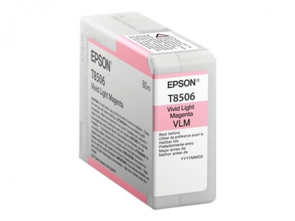 Epson T8506 Tintenpatrone Vivid Light Magenta für SureColor P800 SC-P800 C13T850600