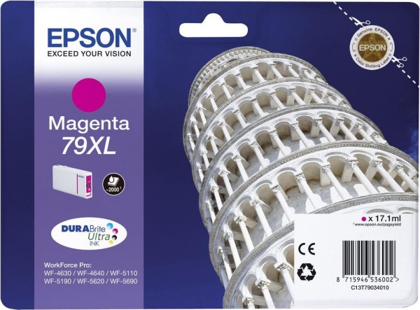 Epson Tintenpatrone 79XL Magenta für WorkForce Pro WF-4630 WF-4640 WF-5110