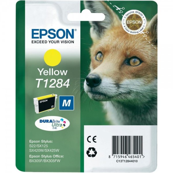 Epson Tinte Fuchs Yellow T1284 für SX125 SX420W BX305F