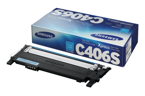 Samsung CLT-C406S Toner Cyan CLP-360 CLP-365 CLX-3300 CLX-3305 ST984A