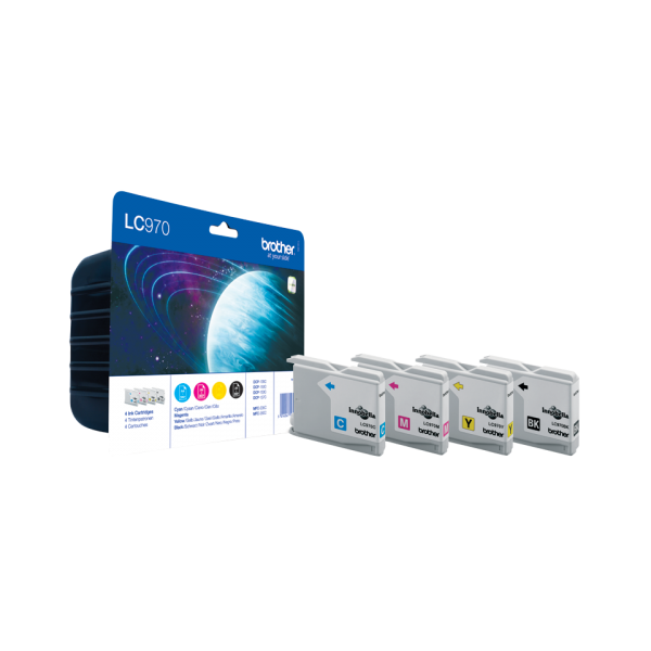Brother Tintenpatrone Multipack schwarz und dreifarbig LC970VALBPDR Brother DCP-135C Brother MFC-235