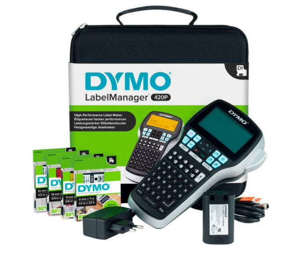 Dymo LabelManager 420P Set Beschriftungsgerät schwarz S0915480