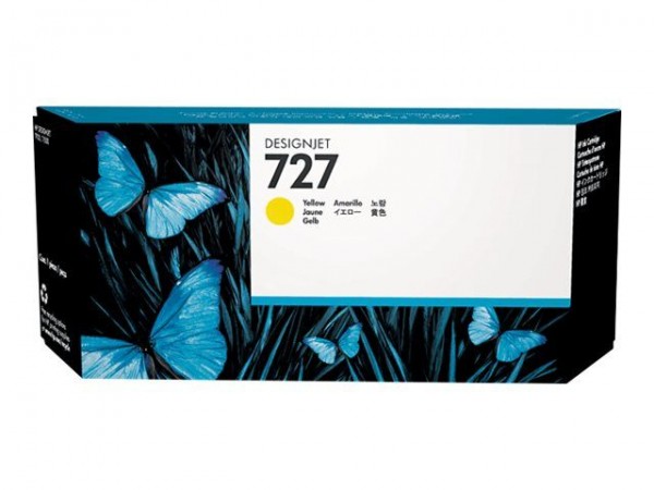 HP 727 Tinte Yellow 300ml HP DesignJet T920 T930 T1500 T1530 T2500 F9J78A