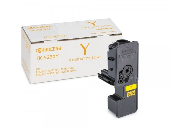 Kyocera TK-5230Y Toner Yellow Ecosys M5521cdn M5521cdw P5021cdn