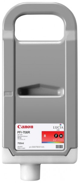 CANON PFI-706R Tinte rot hohe Kapazität iPF8400 iPF9400