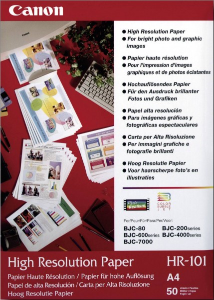 Canon HR-101 high resolution Papier inkjet 110g/m² A4 50 Blatt 1er-Pack