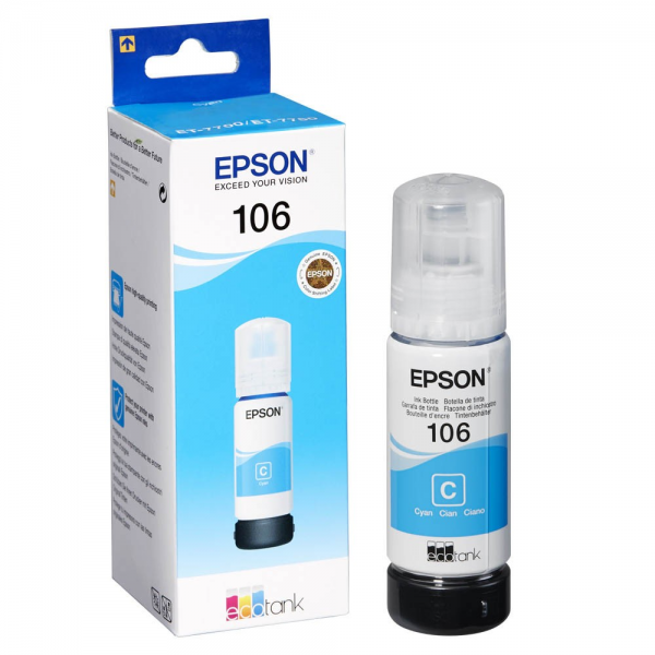 Epson 106 ECO-Tank Tinte cyan ET-7700 ET-7750 C13T00R240