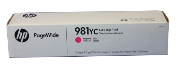 HP 981YC Tinte Magenta Extra High Yield L0R18YC HP PageWide 556dn 586dn ES58650