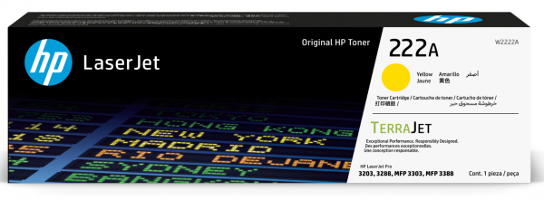 HP 222A Yellow Original Toner W2222A für HP LaserJet Pro 3203 3288 MFP 3303 MFP 3388