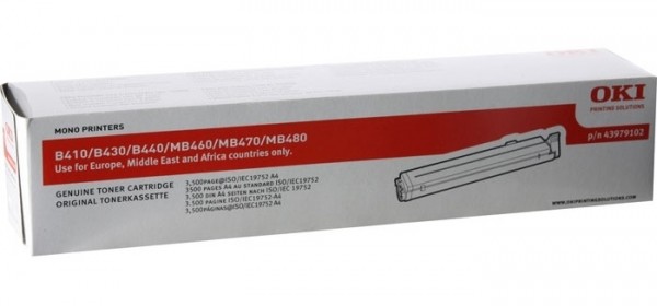 OKI 43979102 Toner Schwarz für B410 B430 B440 MB460 MB470 MB480